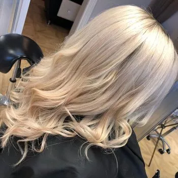 Long blonde locks at Bristol salon