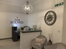 interior reception at hair solved glasgow