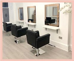 the main salon space at Hair Solved Glasgow
