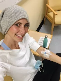 Victoria having chemo
