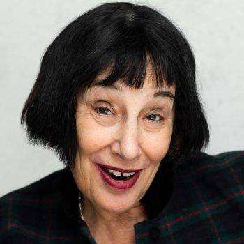 Sue with her dark bob enhancer system