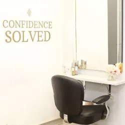 Individual client station at Hair Solved Manchester